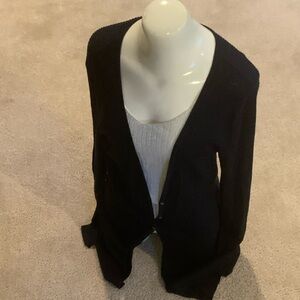 Ralph Lauren Navy Open-Front Cardigan